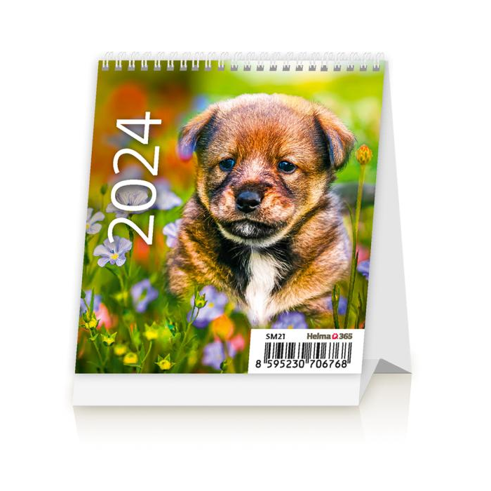 Stolový kalendár MiniMax Puppies 2024