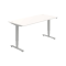 Pracovný stôl RUN, ZO, 3S, 180x64,5-130,5x80 cm, biela/sivá