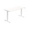 Pracovný stôl RUN, ZO, 3S, 180x64,5-130,5x80 cm, biela/biela