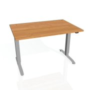 Pracovný stôl Motion, ZO, 2S, 160x70,5-120,5x80 cm, jelša/sivá