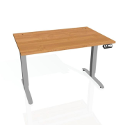 Pracovný stôl Motion, PO, 2S, 160x70,5-120,5x80 cm, jelša/sivá