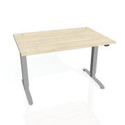 Pracovný stôl Motion, ZO, 2S, 180x70,5-120,5x80 cm, agát/sivá