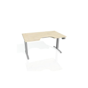 Pracovný stôl Motion Ergo, PO, 2S, 180x70,5-120,5x90 cm, agát/sivá