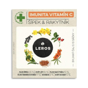 Čaj LEROS bylinný Natur Imunita Vitamín C šípka & rakytník HB 10 x 1,5 g