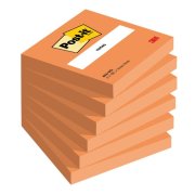 Bloček Post-it 76x76 oranžový 6 x 100 lístkov