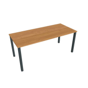 Rokovací stôl Uni, 180x75,5x80 cm, jelša/čierna