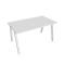 Pracovný stôl UNI A, 140x75,5x80 cm, biela/biela