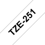 Samolepiaca páska Brother TZe-251 24 mm biela/čierna