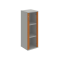 Policová skriňa Strong P, 40x115,2x40 cm, čerešňa/sivá