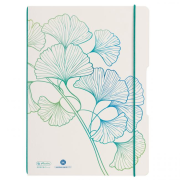 Zošit Herlitz my.book Flex Greenline Ginko A4 2x40 listov linajkový štvorčekový PP