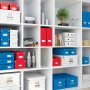 Štvorcová krabica Click & Store A4 červená