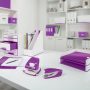 Sada zošívačka a dierovačka Leitz WOW mini purpurová