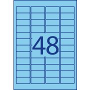 Etikety Avery odnímateľné 45,7x21,2 mm, modré