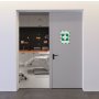 Panel DURAFRAME MAGNETIC SECURITY A4 zeleno-biely