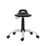 Pracovný taburet 1280 PU Work, chróm