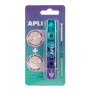 Korekčný roller a lepidlo APLI 2v1, mix farieb