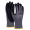 Rukavice pletené, polomáčané DONAU SAFETY Flex-Dotted, kat. II šedé veľ. 8