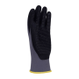 Rukavice pletené, polomáčané DONAU SAFETY Flex-Dotted, kat. II šedé veľ. 10