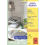 Etikety farebné 70x37mm Avery A4 100 hárkov červené