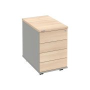 Kontajner Hobis, 40x60x60 cm, bezúchytkové otváranie, agát/sivý