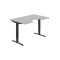 Pracovný stôl Motion Ergo, ZO, 2S, 140x70,5-120,5x90 cm, sivá/čierna