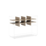 Priehradka do niky BASIC, otvorená, 96,2x35,3x32,7cm, dub Sonoma