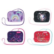 Taštička na krk Herlitz 14,5x10,5x2cm mix Pierka, Motýle, Jednorožec a Kvety