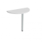 Doplnkový stôl Gate, 80x75,5x40 cm, biela/kov